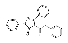 2,5-diphenyl-4-(2-phenylacetyl)-4H-pyrazol-3-one Structure