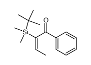 (E)-2-(tert-butyldimethylsilyl)-1-phenylbut-2-en-1-one结构式