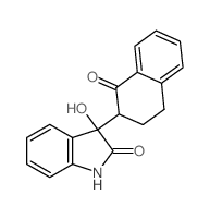 3-hydroxy-3-(1-oxotetralin-2-yl)-1H-indol-2-one结构式
