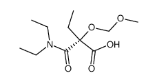 2-(diethylcarbamoyl)-2-(methoxymethoxy)butanoic acid Structure