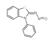 2(3H)-Benzothiazolone,3-phenyl-, hydrazone N-oxide Structure
