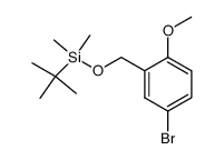 [(5-bromo-2-methoxyphenyl)methoxy]dimethyl(1,1-dimethylethyl)silane structure