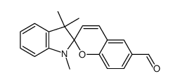 6-formyl-1',3',3'-trimethylspiro(2H-1-benzopyran-2,2'-(1H)-indole)结构式