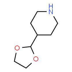4-(1,3-Dioxolan-2-yl)piperidine Structure
