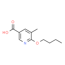 6-Butoxy-5-methylpyridine-3-carboxylic acid Structure