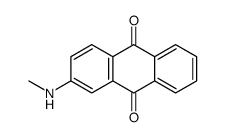 2-(Methylamino)-9,10-anthraquinone结构式
