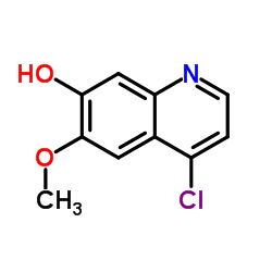 4-Chloro-6-methoxyquinolin-7-ol Structure