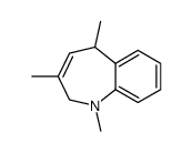 trimethyl-1,3,5 dihydro-2,5 benzo-b (1H) azepine结构式