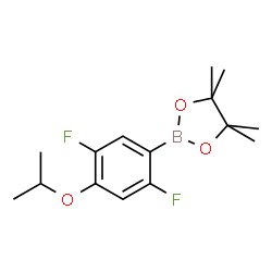 2,,5-Difluoro-4-isopropoxyphenylboronic acid pinacol ester Structure