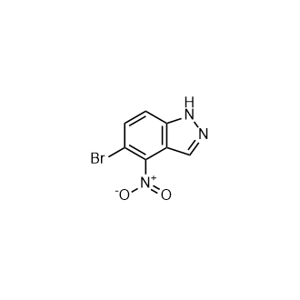 5-溴-4-硝基-1H-吲唑结构式