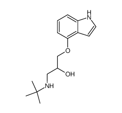 (+/-)-pindolol Structure