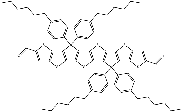 三稠并二噻吩-苯己基-双醛结构式