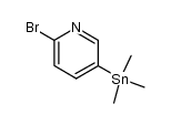 2-Bromo-5-(trimethylstannyl)pyridine结构式