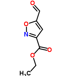 Ethyl 5-formylisoxazole-3-carboxylate结构式