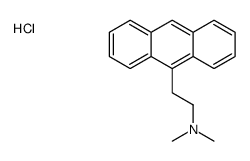 2-anthracen-9-ylethyl(dimethyl)azanium,chloride结构式