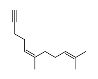 (Z)-6,10-dimethyl-5,9-undecadien-1-yne结构式