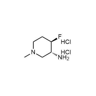 (3R,4R)-4-fluoro-1-methylpiperidin-3-amine dihydrochloride structure