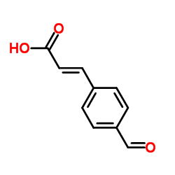 4-甲酰肉桂酸,主要为反式结构式