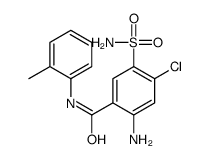 2-amino-4-chloro-N-(2-methylphenyl)-5-sulfamoylbenzamide结构式