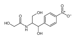 N-[1,3-二羟基-1-(4-硝基苯基)-2-丙基]-2-羟基乙酰胺结构式