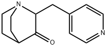 2-(吡啶-4-基甲基)奎宁环-3-酮结构式