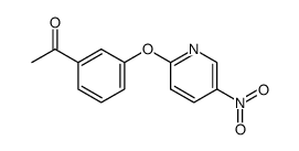 1-(3-(5-nitropyridin-2-yloxy)phenyl)ethanone结构式