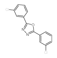 1,3,4-Oxadiazole,2,5-bis(3-chlorophenyl)-结构式