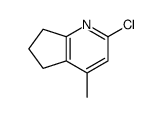 2-Chloro-4-methyl-5H,6H,7H-cyclopenta[b]pyridine structure