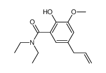 5-Allyl-N,N-diethyl-2-hydroxy-m-anisamide structure