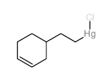 chloro(2-cyclohex-3-en-1-ylethyl)mercury Structure