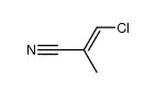 trans-3-chloro-2-methyl-acrylonitrile结构式