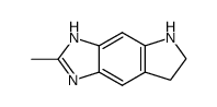 Pyrrolo[2,3-f]benzimidazole, 1,5,6,7-tetrahydro-2-methyl- (8CI)结构式