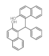 2-Naphthalenol,1,1'-(phenylmethylene)bis- Structure