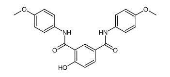 4-hydroxy-1-N,3-N-bis(4-methoxyphenyl)benzene-1,3-dicarboxamide结构式