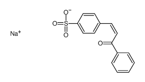 4-(3-Oxo-3-phenyl-1-propenyl)benzenesulfonic acid sodium salt Structure