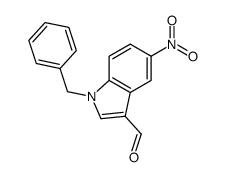 1-benzyl-5-nitro-1H-3-indolecarbaldehyde Structure