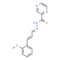 N'-[3-(2-methoxyphenyl)-2-propenylidene]-2-pyrazinecarbohydrazide Structure