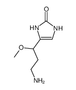 2H-Imidazol-2-one,4-(3-amino-1-methoxypropyl)-1,3-dihydro- Structure