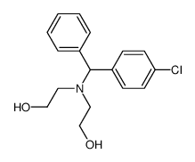 (4-chloro-benzhydryl)-bis-(2-hydroxy-ethyl)-amine结构式