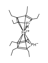 octaethyl-1,1'-diphosphaferrocene结构式