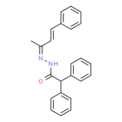 N'-(1-methyl-3-phenyl-2-propen-1-ylidene)-2,2-diphenylacetohydrazide Structure