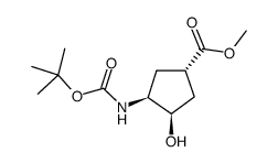 (1S,2R,4S)-N-Boc-1-氨基-2-羟基环戊烷-4-羧酸甲酯图片