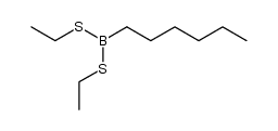 Hexyldithioborsaeure-diaethylester结构式