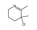 5-chloro-5,6-dimethyl-2,3,4,5-tetrahydropyridine Structure