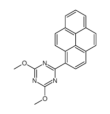 2,4-dimethoxy-6-pyren-1-yl-1,3,5-triazine structure