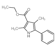 ethyl 2,4-dimethyl-5-phenyl-1H-pyrrole-3-carboxylate structure