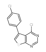 4-CHLORO-5-(4-CHLOROPHENYL)THIENO[2,3-D]PYRIMIDINE structure