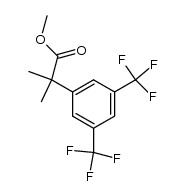 methyl α,α-dimethyl-3,5-bis(trifluoromethyl)benzeneacetate结构式