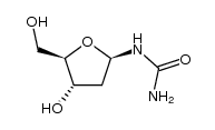 2'-deoxy-β-D-ribosyl urea Structure