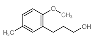 3-(2-methoxy-5-methyl-phenyl)propan-1-ol Structure